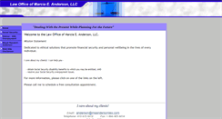 Desktop Screenshot of meandersonlaw.com