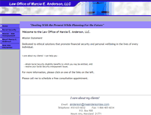 Tablet Screenshot of meandersonlaw.com